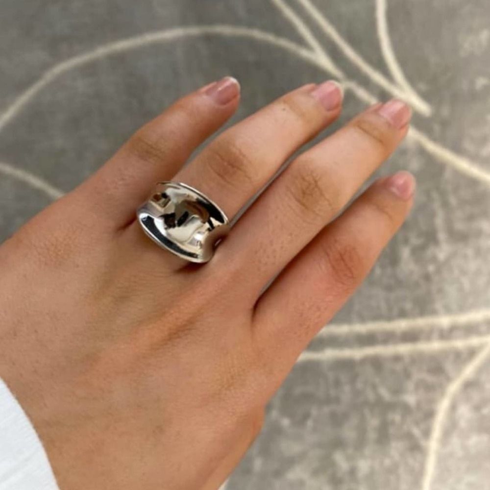 Adjustable Silvertone Ring